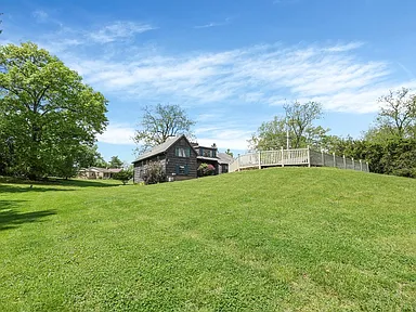 Hilltop view of the home