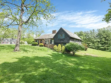 Mature trees and lush yard